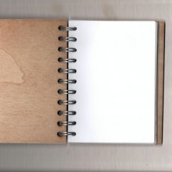 Dřevěný zápisník - Tučňáčí týdeníček
