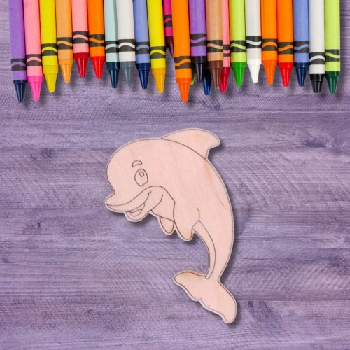 Magnet Delfín k domalování - Kreativní zábava pro děti