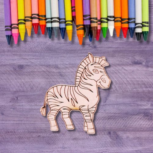 Magnet Zebra k domalování - Kreativní zábava pro děti