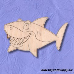 Magnet Žralok k domalování - Kreativní zábava pro děti