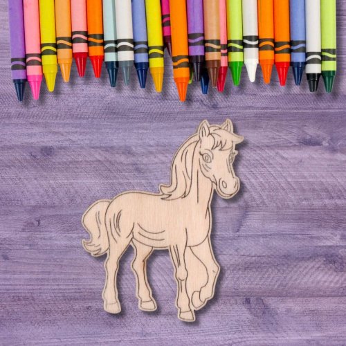 Magnet Kůň k domalování - Kreativní zábava pro děti