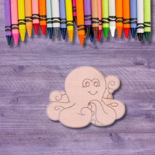 Magnet Chobotnice k domalování - Kreativní zábava pro děti