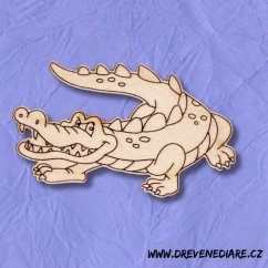 Magnet Krokodýl k domalování - Kreativní zábava pro děti