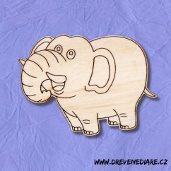 Magnet Slon k domalování - Kreativní zábava pro děti