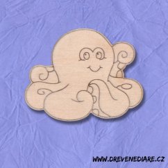 Magnet Chobotnice k domalování - Kreativní zábava pro děti